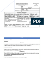 Planeación 5° Integración de La Corporeidad