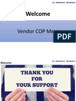 Welcome: Vendor COP Meet