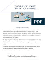 Ethics and Regulatory Framework in Advertising