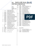 Part lists and exploded views for Built-In (BI) Series BI-36F freezer interior