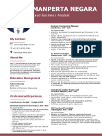 CV Example in PDF