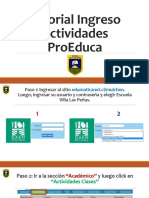 Tutorial Ingreso Actividades Proeduca