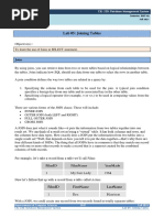 Lab 05: Joining Tables: Joins