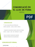 Comunicació en El Lloc de Feina: Dietética