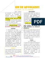 Sociedade de Advogados: Arts. 15 A 17 EAOAB Arts. 37 A 43 RGEAOAB