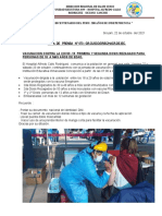 Nota de Prensa #073 - GR - Cusco/Drsc/Hacr - De.Iec