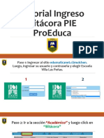 Tutorial Ingreso Bitácora Pie Proeduca