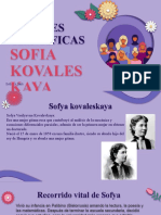 Mujeres Científicas: Sofia Kovales Kaya