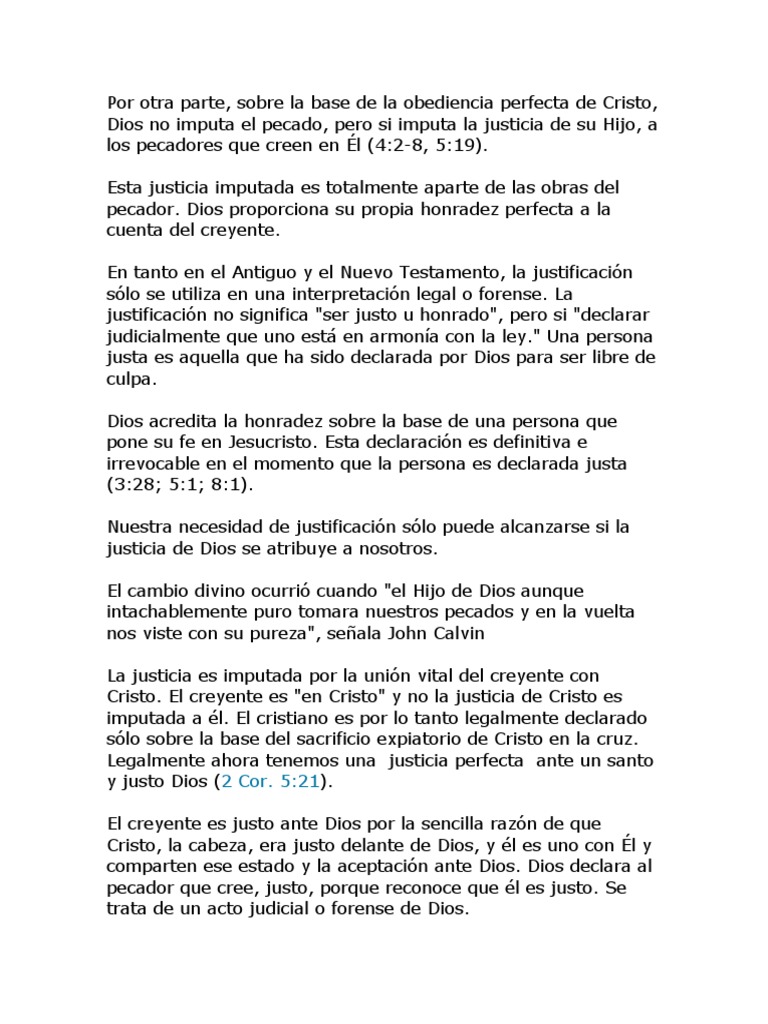 Pasos de La Justicia de Dios | PDF | Justificación (teología) | Pecado