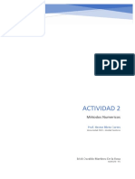AL080178 - Actividad 2 - Metodos Numericos