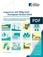 Regions On The Way To The European Green Deal - European Commons & KAS Vienna, 2021