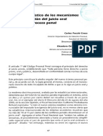 Análisis de Los de en El Nuevo Proceso Penal: Estadístico Mecanismos Descongestión Del Juicio Oral