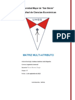 Análisis matriz multi-atributo Jevibol