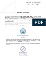 Renuncia Voluntaria: Código Oficina Año Número Actuación 9000 2023 191832