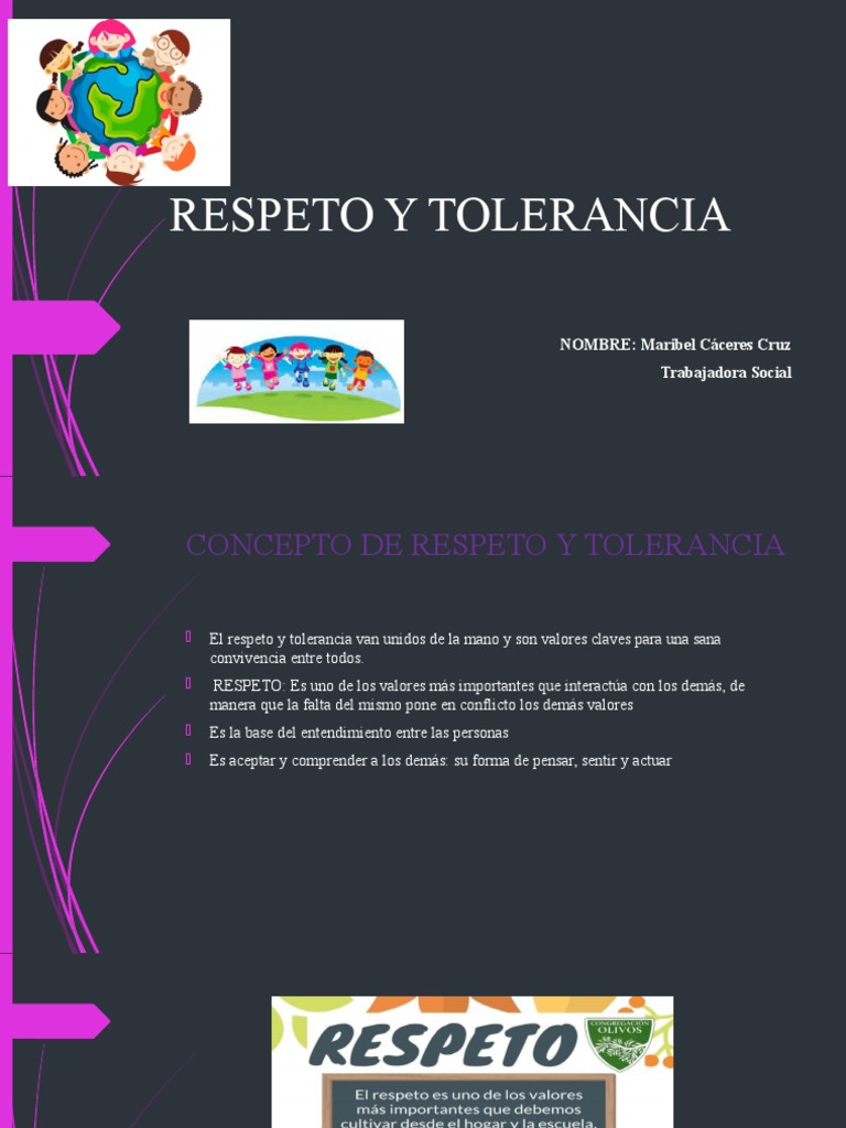 Respeto Y Tolerancia Pdf