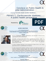 ACIES 2023 - Conclave On Public Health & Hospital Administration Plenary 1: Cardiovascular Diseases: A Public Health Perspective