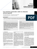 Las Nociones Generales Sobre La Cláusula Anticorrupción: Especial Gubernamental