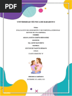 Universidad Técnica de Babahoyo: Evaluación Del Desempeño Y Recompensa A Personas Dentro de Una Empresa