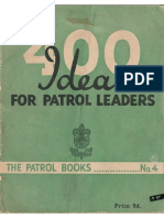 400 Ideas Por Patrol Leaders - 1a Edicion Sept 1949