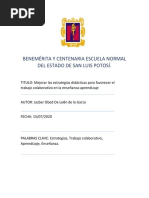 Mejorar Las Estrategias Didácticas para Favorecer