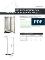Armario Metalico Monoblock Con Placa de Montaje y Zocalo