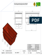 Caçamba de entulho projeto desenho propriedade