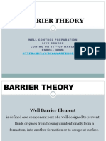 Barrier Theory: Wellcontrolpreparation Live Course Comingon11 of March Enrollnow