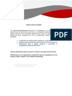 Quito 27 de Diciembre Del 2022: Informe de Fin de Gestión