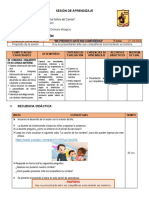 Sesión de Aprendizaje: I. Datos Generales: I.E: 20335 "Nuestra Señora Del Carmen"