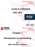 Counseling & Guidance DED 1013