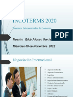 Incoterms 2020: Maestro Eddy Alfonso García Castillo Miércoles 09 de Noviembre 2022
