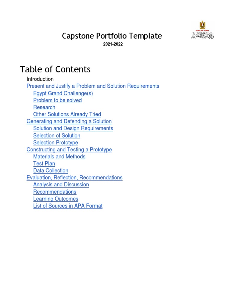 Capstone Portfolio Template Pdf Prototype Data