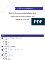 T Opicos de Matem Atica Discreta: Gaspar J. Machado e Jos e Carlos Esp Irito Santo