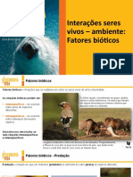 Interações Seres Vivos - Ambiente - Fatores Bióticos