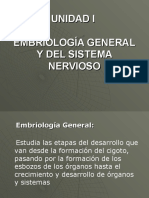 Unidad I Embriología General Y Del Sistema Nervioso