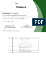 Patricia Mendonça, CPF: 12605879836,: Concluiu o Curso de Formação para Docência No Moodle