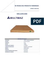 Especificación Técnica Del Producto Terminado: Papel Lustre Verde