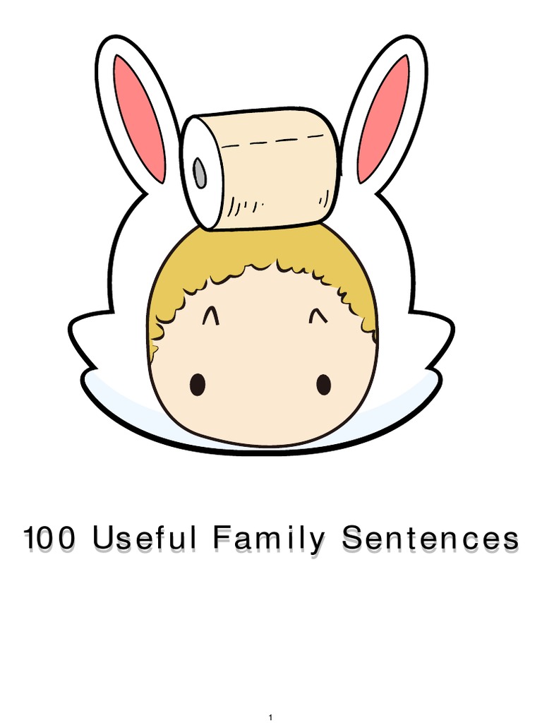 100 Family Sentences for Kids | PDF | Toilet | Laundry
