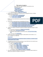 Taller Química Inorgánica: 2 (G) 2 (G) 2 (G) 2 (G) (G)