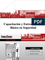 Capacitación y Entrenamiento Básico en Seguridad