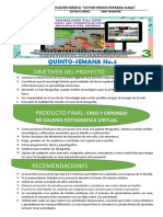 PROYECTO INTERDISCIPLINAR No.3 SEMANA 4 QUINTO GRADO