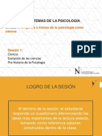 Historia de La Psicología - Clase 1