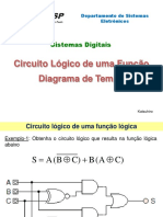 Circuito Lógico de Uma Função Diagrama de Tempo: Sistemas Digitais