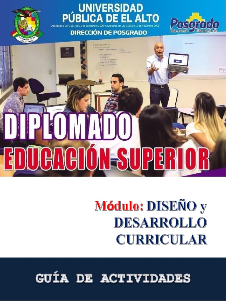 Diseño Curricular en Educación Superior | PDF | Plan de estudios ...