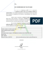 CARTA DE COMPROMISO - Voluntarios 2023