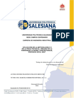 Universidad Politécnica Salesiana Sede Campus Centenario Carrera de Ingenieria Industrial