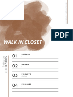 Brochure de Walk in Closet