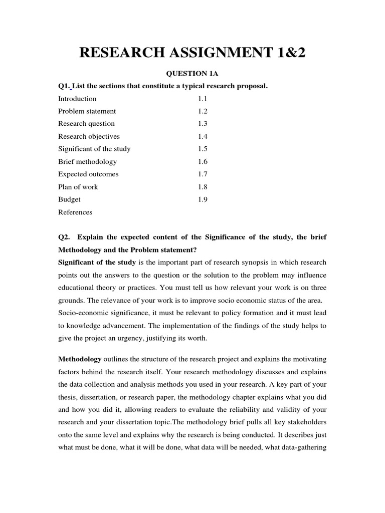 Research Proposal Essentials | PDF | Sampling (Statistics) | Methodology