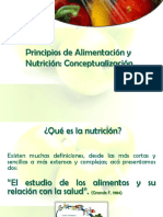 Principios de Alimentación y Nutrición: Conceptualización