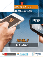 Osiptel: Cartilla Emergencia Nivel 5 - GTGRD